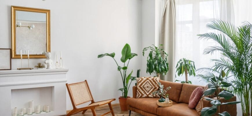 Apartment,With,Bright,Living,Room,In,Boho,Style.,Interior,Design
